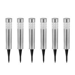 6Pcs Solar Pathway Light IP44 Waterproof 3 RGB Color Changing For Yard Garden Pathway Walkway (Option: 6Pcs)